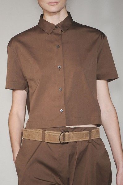 Brown, Dress shirt, Collar, Sleeve, Shoulder, Khaki, Pocket, Shirt, Textile, Standing, 