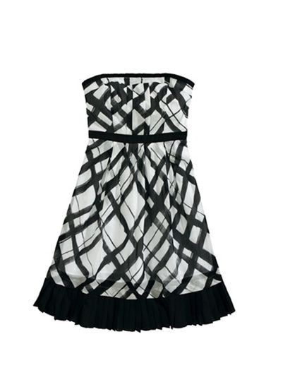 Product, Textile, White, Pattern, Style, Line, Dress, Black, Day dress, Grey, 