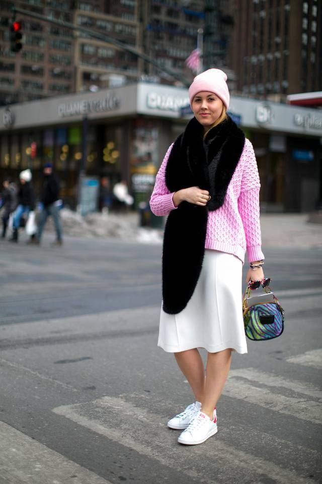 Clothing, Road, Infrastructure, Photograph, Street, Standing, Bag, Purple, Pink, Magenta, 