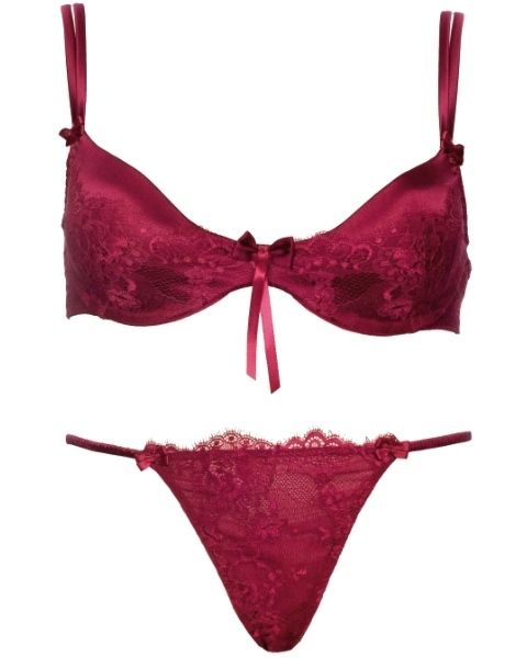 Product, Red, Pink, Undergarment, Brassiere, Lingerie, Maroon, Costume accessory, Magenta, Carmine, 