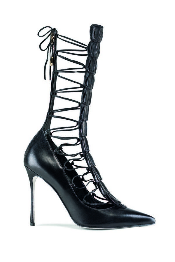 Footwear, Boot, Black, High heels, Leather, Fashion design, Synthetic rubber, Foot, 
