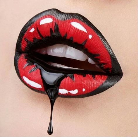 Lip, Eyelash, Red, Organ, Iris, Carmine, Glass, Art, Lipstick, Gloss, 