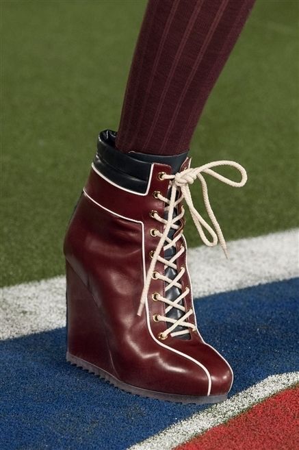 Grass, Brown, Shoe, Red, Carmine, Costume accessory, Maroon, Boot, Leather, Liver, 