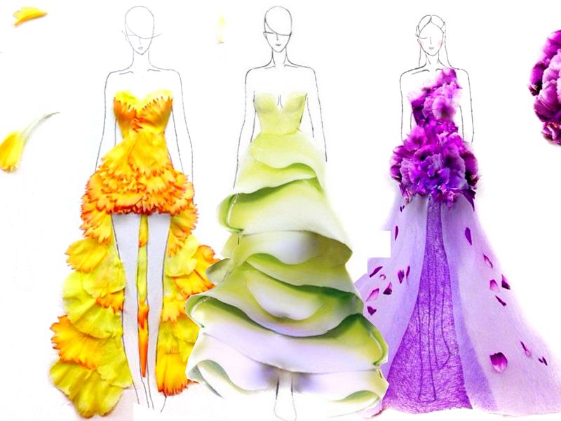 Yellow, Purple, Lavender, Violet, Art, Fashion design, Costume design, 