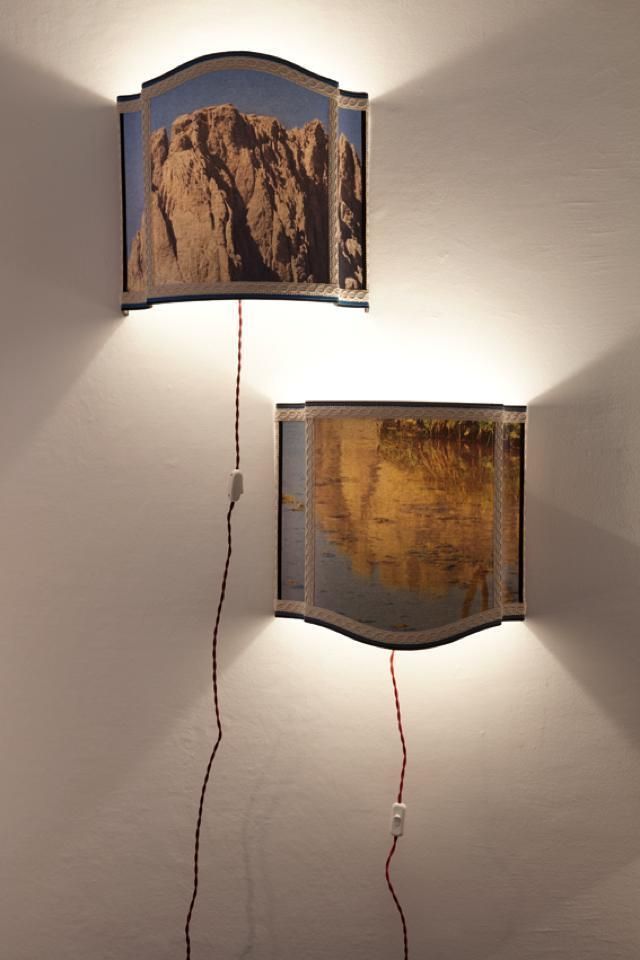 Wall, Lighting accessory, Art, Rectangle, Visual arts, Paint, Modern art, Wire, Still life photography, Exhibition, 