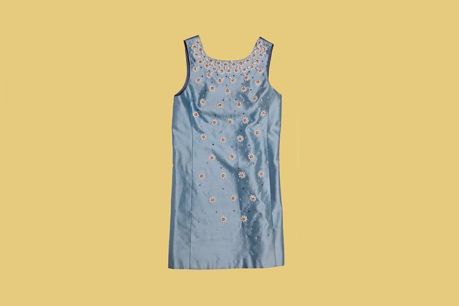 Product, Yellow, Sleeve, Collar, Pattern, Aqua, Electric blue, Baby & toddler clothing, Day dress, Visual arts, 