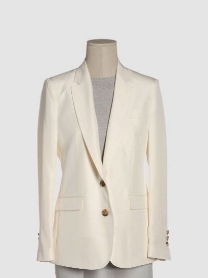 Clothing, Coat, Product, Collar, Sleeve, Dress shirt, Textile, Outerwear, White, Blazer, 