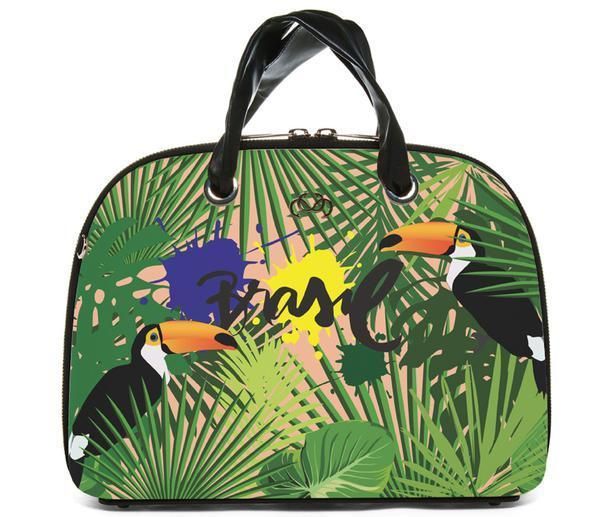 Bag, Shoulder bag, Luggage and bags, Bird, Home accessories, Tote bag, Illustration, Handbag, Baggage, Label, 