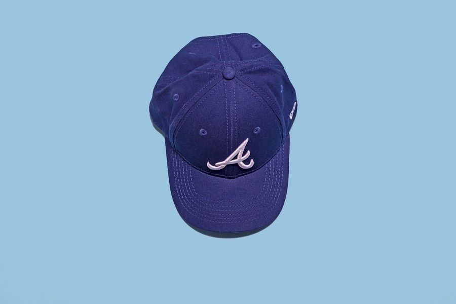 Cap, Blue, Hat, Baseball cap, Violet, Purple, Headgear, Cricket cap, Electric blue, Costume accessory, 