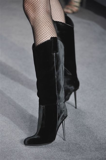 Textile, Fashion, Leather, Black, Boot, High heels, Knee-high boot, Fashion design, Velvet, 