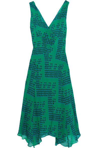 Green, Sleeve, Dress, Textile, One-piece garment, Teal, Aqua, Pattern, Turquoise, Formal wear, 