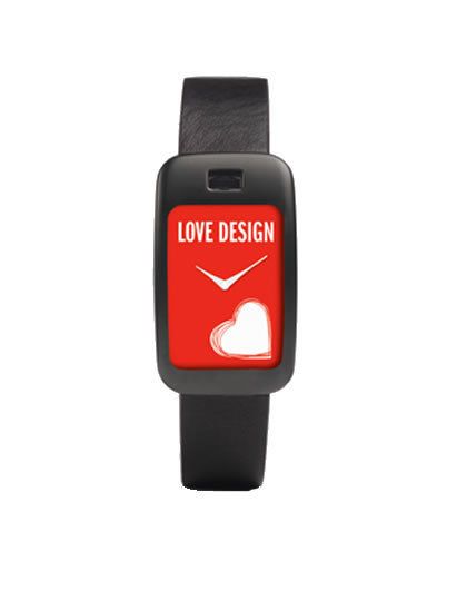 Product, Watch, Electronic device, Technology, Orange, Logo, Black, Grey, Parallel, Watch phone, 