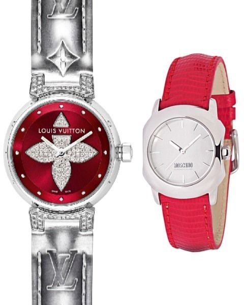 Product, Watch, Red, Analog watch, Photograph, White, Watch accessory, Metal, Font, Carmine, 
