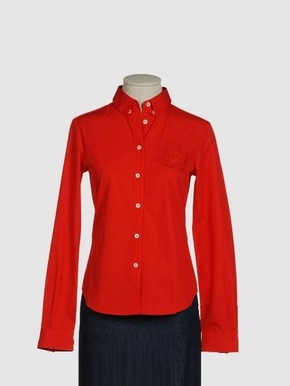 Product, Collar, Sleeve, Dress shirt, Textile, Red, Standing, Coat, Outerwear, White, 