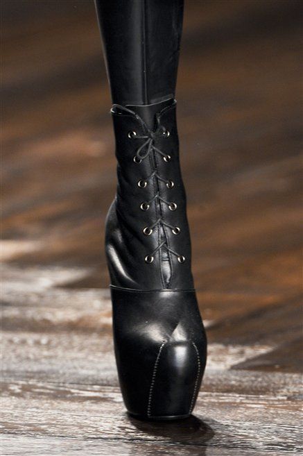 Black, Leather, Material property, Close-up, Silver, Knee-high boot, Steel, 