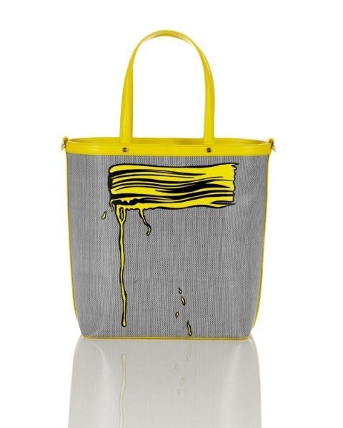 Yellow, Bag, Shoulder bag, Luggage and bags, Material property, Strap, Tote bag, Label, 