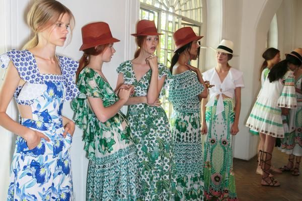 Clothing, Hat, Green, Dress, Style, Headgear, Sun hat, One-piece garment, Fashion, Pattern, 