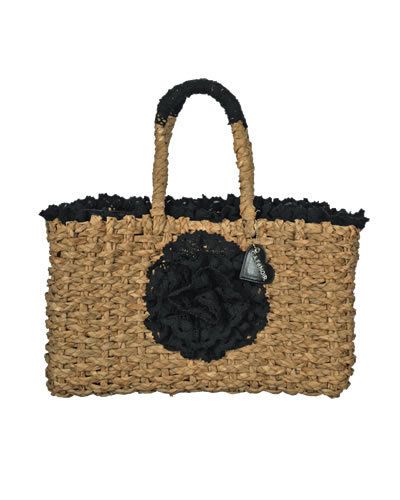 Bag, Basket, Wicker, Luggage and bags, Home accessories, Beige, Storage basket, Picnic basket, Circle, Shoulder bag, 