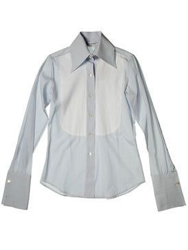 Clothing, Product, Blue, Collar, Sleeve, Dress shirt, Textile, White, Pattern, Fashion, 