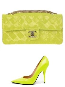 Green, Yellow, Tan, Khaki, Beige, Rectangle, High heels, Basic pump, Court shoe, Strap, 