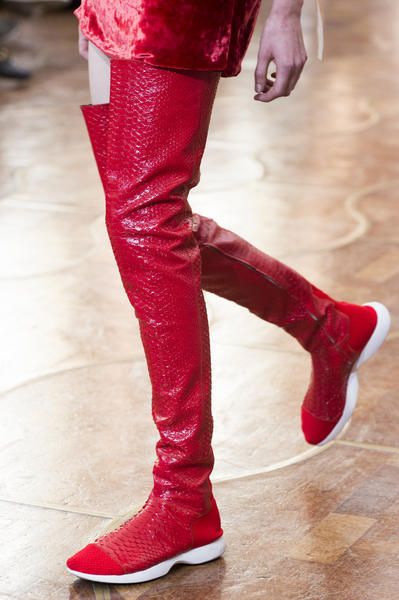 Footwear, Red, Textile, Human leg, Boot, Floor, Leather, Carmine, Maroon, Fashion, 