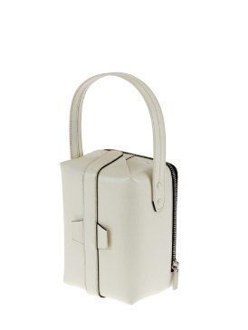 Product, White, Style, Bag, Luggage and bags, Beige, Strap, Shoulder bag, Leather, Silver, 