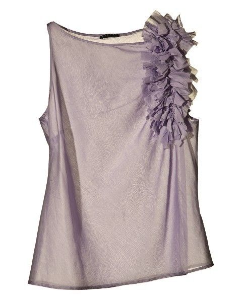 Purple, Lavender, Violet, Silk, Day dress, 