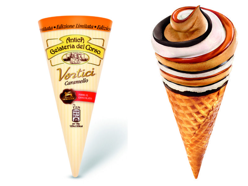 Line, Orange, Logo, Ice cream cone, Cone, Dessert, Peach, Graphics, Illustration, Brand, 