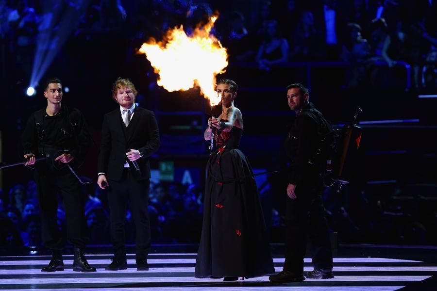 Stage, Fire, Suit trousers, Overcoat, Acting, Flame, Scene, Heat, heater, Smoke, 