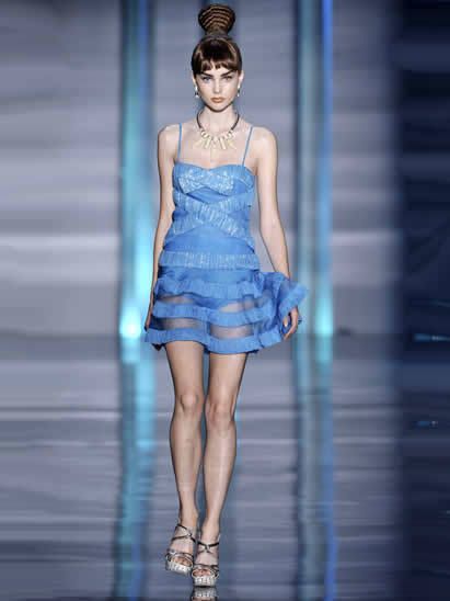 Blue, Dress, Human leg, Shoulder, Joint, One-piece garment, Style, Waist, Fashion model, Cocktail dress, 