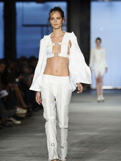 Clothing, Fashion show, Human body, Shoulder, Runway, Joint, Outerwear, Fashion model, Style, Waist, 