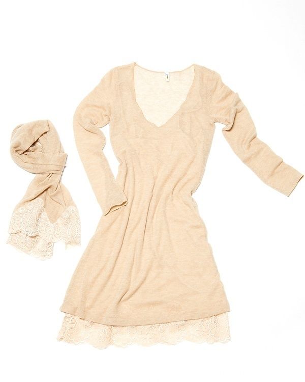 Product, Brown, Sleeve, Textile, Dress, White, Peach, Pattern, One-piece garment, Fashion, 