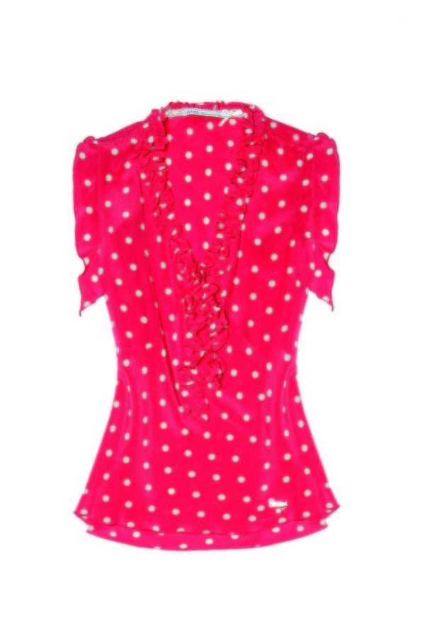 Sleeve, Pattern, Collar, Red, Pink, Polka dot, Carmine, One-piece garment, Day dress, Pattern, 