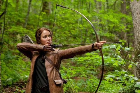 Bow and arrow, Natural environment, Bow, Arrow, Forest, Archery, People in nature, Outdoor recreation, Field archery, Target archery, 