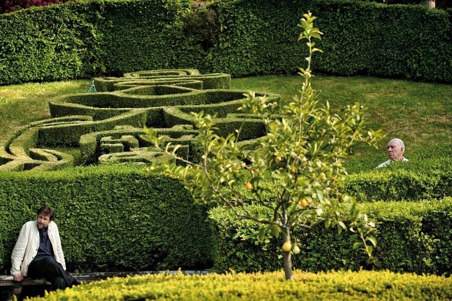 Plant, Shrub, Garden, Hedge, People in nature, Botany, Groundcover, Maze, Park, Lawn, 