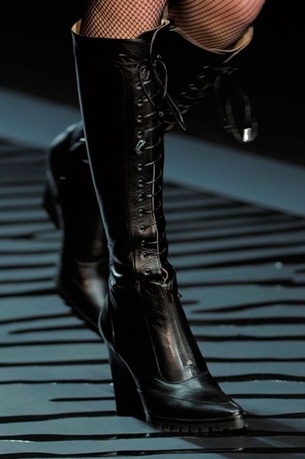 Boot, Leather, Latex, Riding boot, Knee-high boot, 
