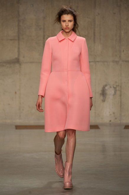 Clothing, Sleeve, Shoulder, Joint, Outerwear, Fashion show, Pink, Style, Fashion model, Runway, 