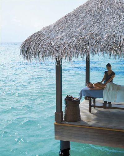 Water, Thatching, Summer, Ocean, Outdoor furniture, Vacation, Azure, Sea, Aqua, Tropics, 