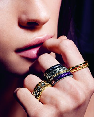 Finger, Lip, Skin, Wrist, Hand, Nail, Pattern, Fashion accessory, Style, Jewellery, 