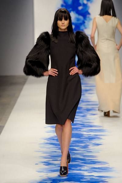 Clothing, Human, Dress, Fashion show, Hairstyle, Event, Human body, Shoulder, Joint, Outerwear, 