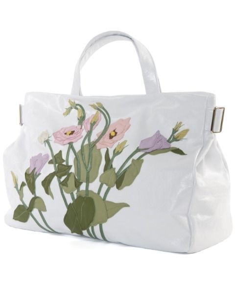 Petal, Flower, Flowering plant, Botany, Bag, Lavender, Shoulder bag, Violet, Artificial flower, Pedicel, 