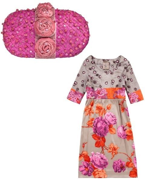 Pattern, Pink, Magenta, Purple, Fashion, Day dress, Dress, One-piece garment, Violet, Design, 