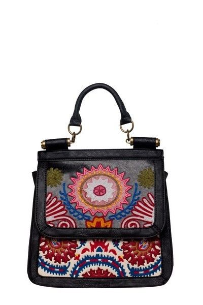 Product, Textile, Style, Bag, Pattern, Shoulder bag, Embroidery, Magenta, Teal, Creative arts, 
