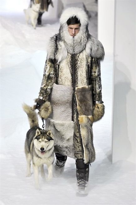 Winter, Human, Vertebrate, Textile, Sled dog, Dog breed, Snow, Dog, Fur clothing, Carnivore, 