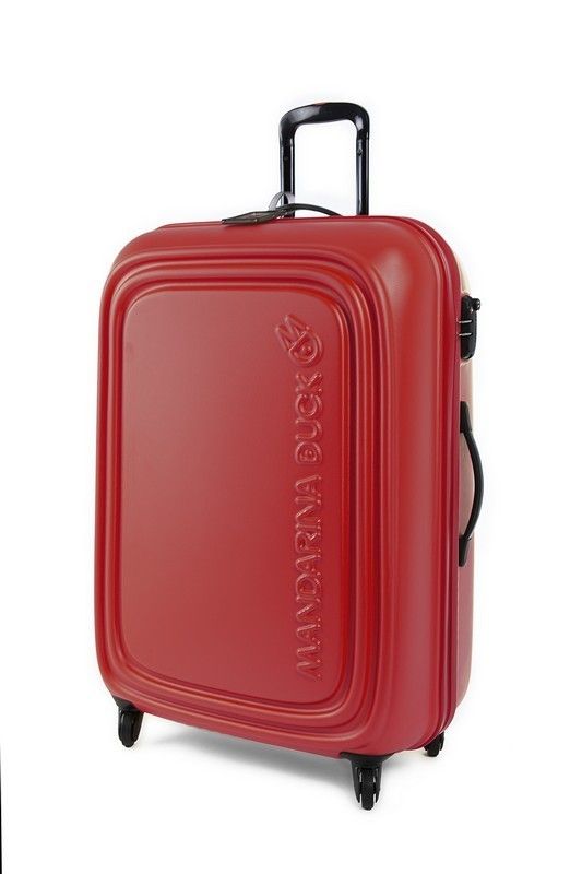 Product, Red, Maroon, Magenta, Rectangle, Baggage, Metal, Rolling, Peach, Steel, 