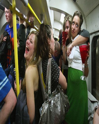 Fun, Social group, Youth, Luggage and bags, Friendship, Bag, Passenger, Blond, Party, Laugh, 