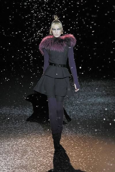 Winter, Snow, Costume design, Tights, Glove, Fashion design, Precipitation, Winter storm, High heels, 