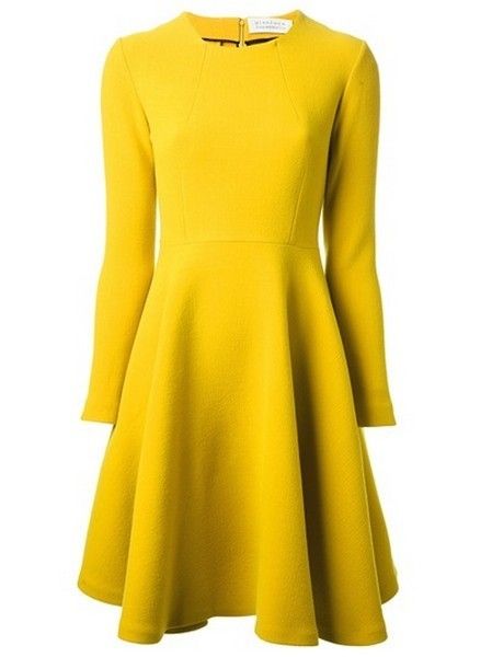 Yellow, Sleeve, Dress, Textile, Pattern, One-piece garment, Style, Formal wear, Orange, Fashion, 