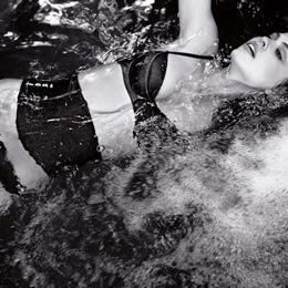 Fluid, Liquid, Monochrome photography, Monochrome, Black-and-white, Model, Swimming pool, 