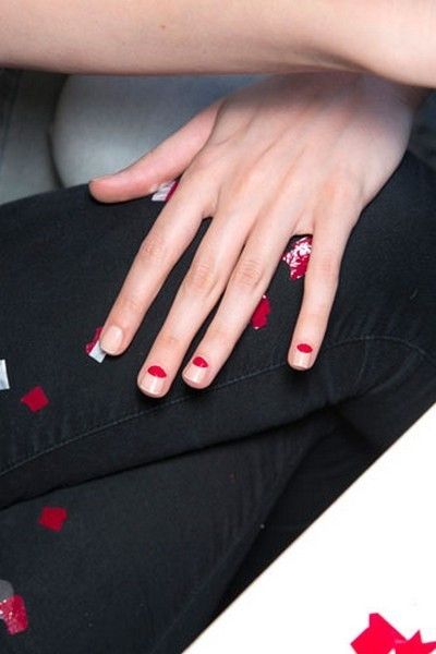 Finger, Red, Hand, Joint, Nail, Manicure, Nail polish, Nail care, Carmine, Wrist, 